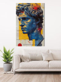 Modern Abstract David Sculpture Canvas Painting