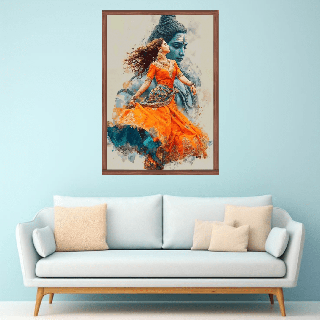 Spiritual Canvas Wall Art for Pooja Room Decor