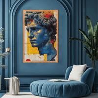Modern Abstract David Sculpture Canvas Painting - Memories InsiteMODERN DAVID  SCULPTURE STRECHED CANVAS