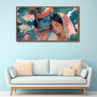 Radha Krishna Canvas Wall Art