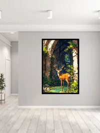 Majestic Deer Canvas Wall Art | Nature Wildlife Painting