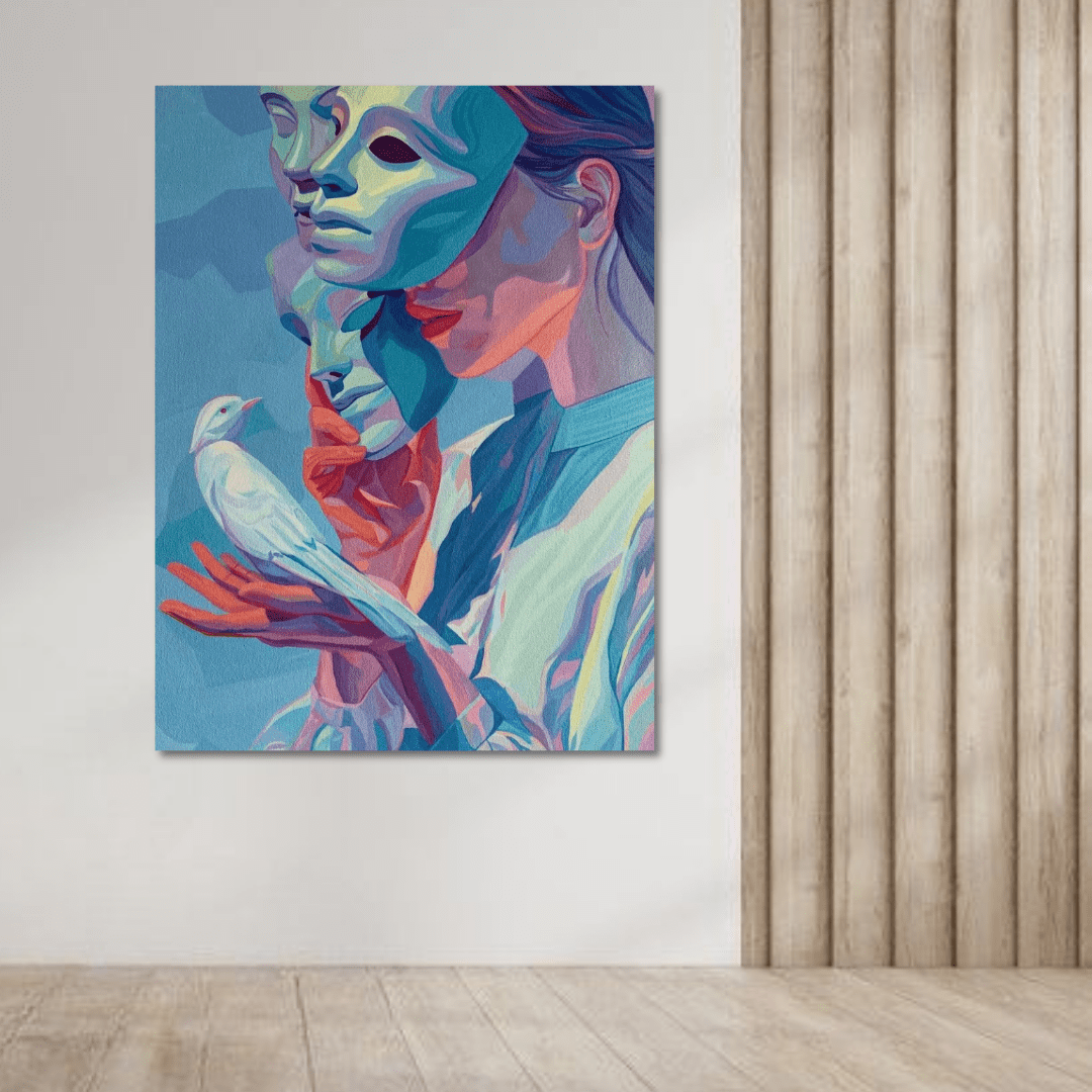 Abstract Surreal Woman Canvas Wall Art - Memories InsiteABSTRACT SURREAL WOMEN FRAME -STRECHED