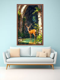 Majestic Deer Canvas Wall Art | Nature Wildlife Painting