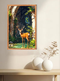 Majestic Deer Canvas Wall Art | Nature Wildlife Painting