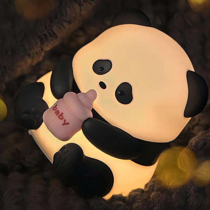 Cute Baby Panda Rechargeable Night Light