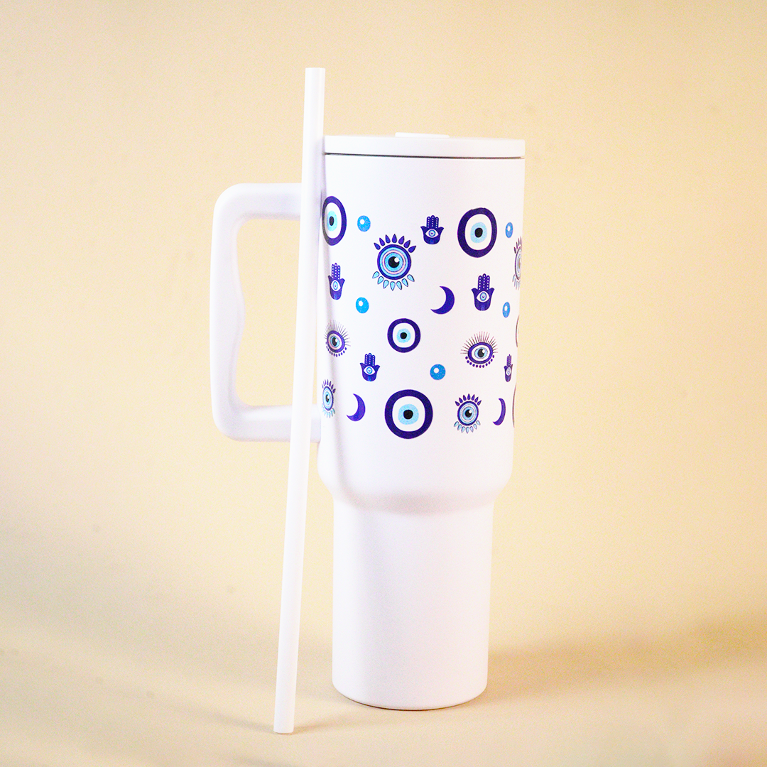 Good Vibes Only Tumbler – Evil Eye Designed Tumbler
