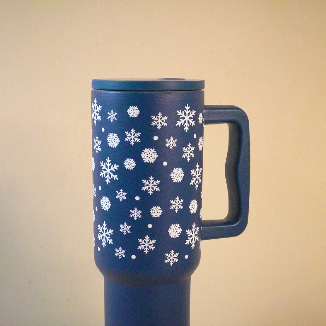 Winter Spark Blue Tumbler – Christmas Edition
