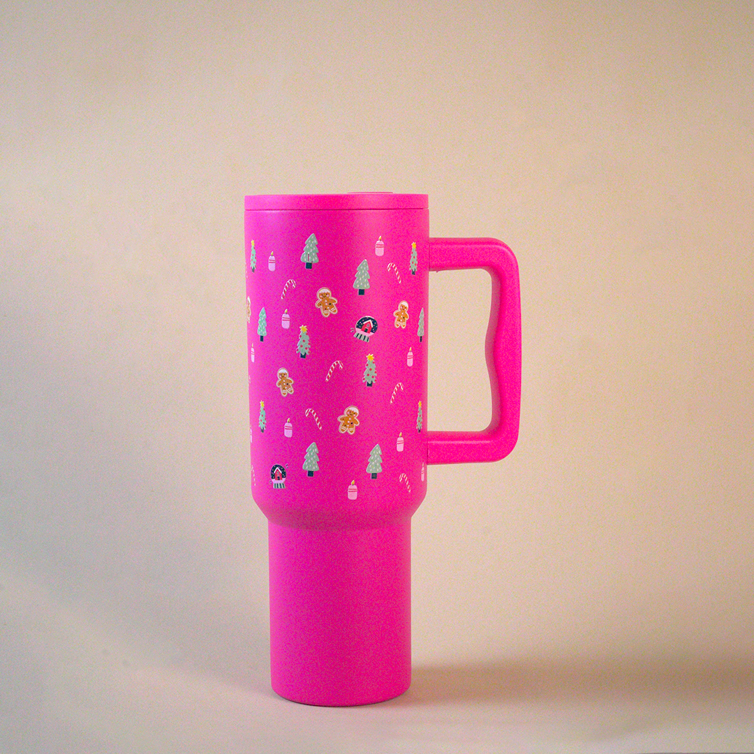 Winter Christmas Wonderland Tumbler – Pink Edition