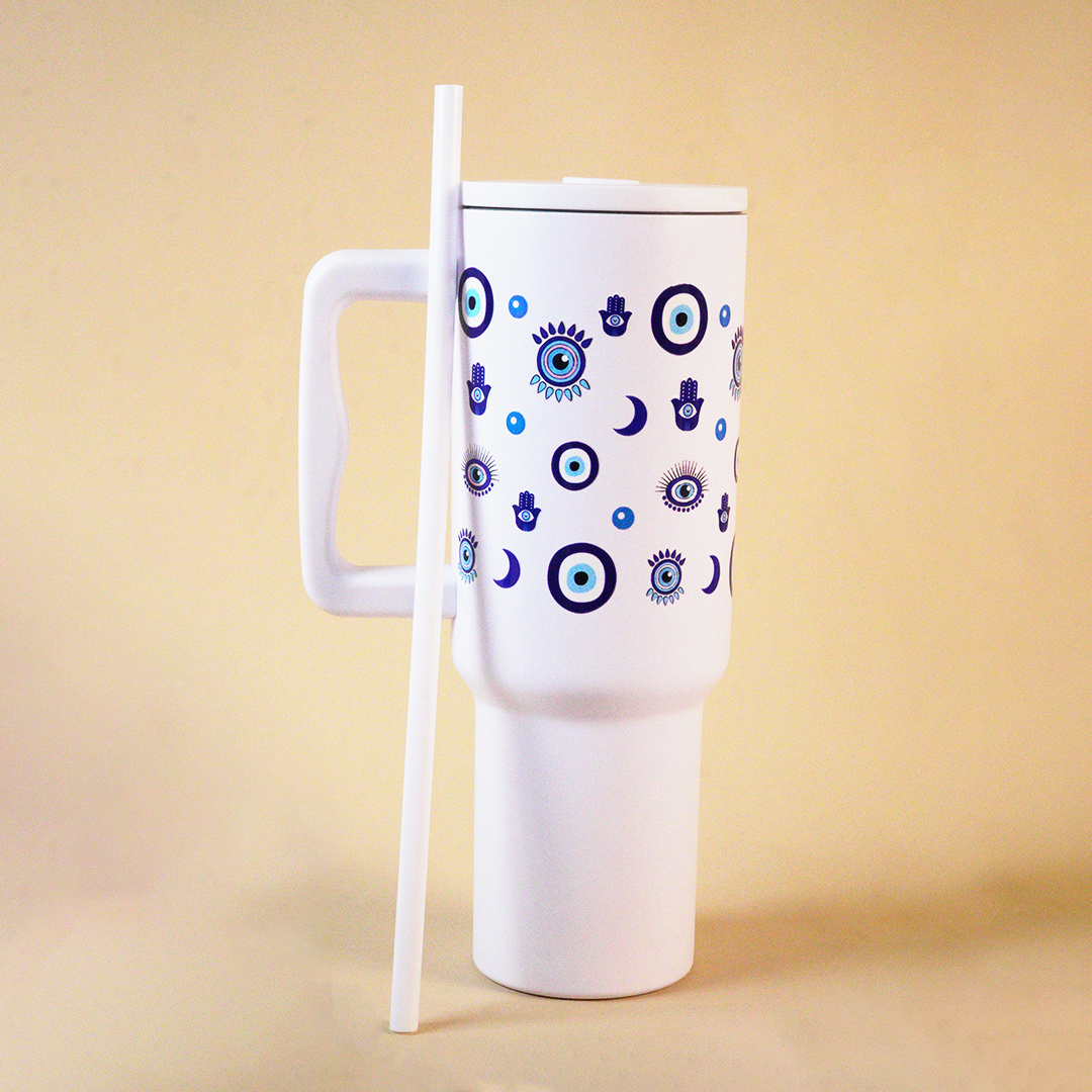 Good Vibes Only Tumbler – Evil Eye Designed Tumbler