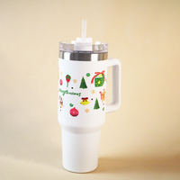 Merry Christmas White Insulated Tumbler