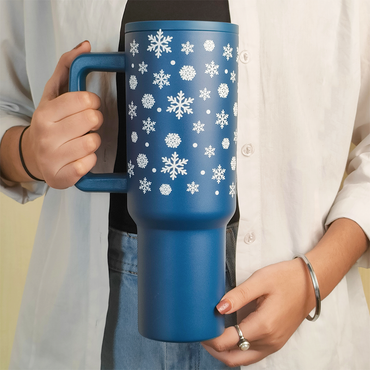 Winter Spark Blue Tumbler – Christmas Edition