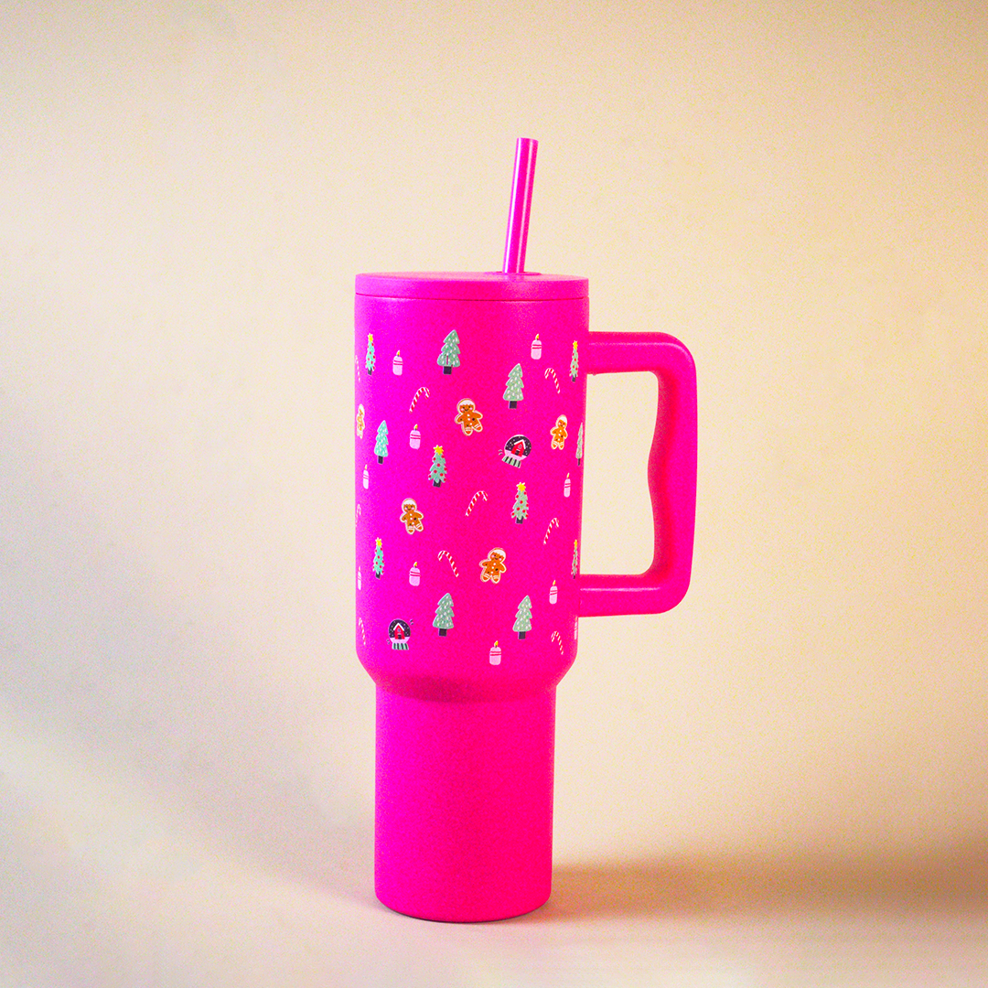Winter Christmas Wonderland Tumbler – Pink Edition