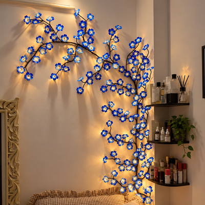 MEMORIES INSITE® BRANCHLIGHT BLUE CHERRY BLOSSOM TREE BRANCH LIGHTING