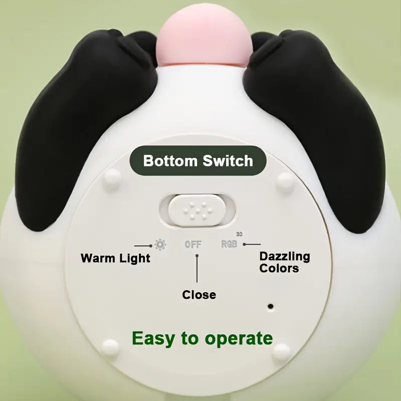 Cute Baby Panda Rechargeable Night Light