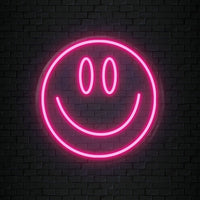 Smiley Face Neon LED Light – Fun Wall Décor for Bedrooms, Cafés & Party Spaces