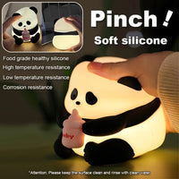 Cute Baby Panda Rechargeable Night Light