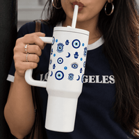 Good Vibes Only Tumbler – Evil Eye Designed Tumbler-White