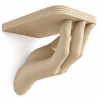 Hand Shaped Floating Wall Shelf | Decorative Wall Mounted Display Shelf | Home Decor