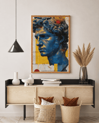 Modern Abstract David Sculpture Canvas Painting - Memories InsiteMODERN DAVID  SCULPTURE STRECHED CANVAS