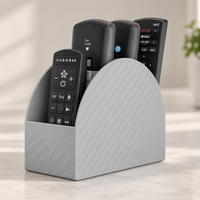 Remote Control Organizer | TV Remote Holder & Desk Storage Stand | Multi-Compartment Organizer