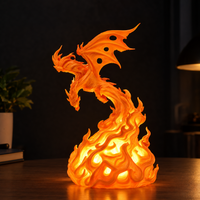Dragon Flame Table Decor | Fantasy Dragon Decorative Showpiece | Mythical Home Décor