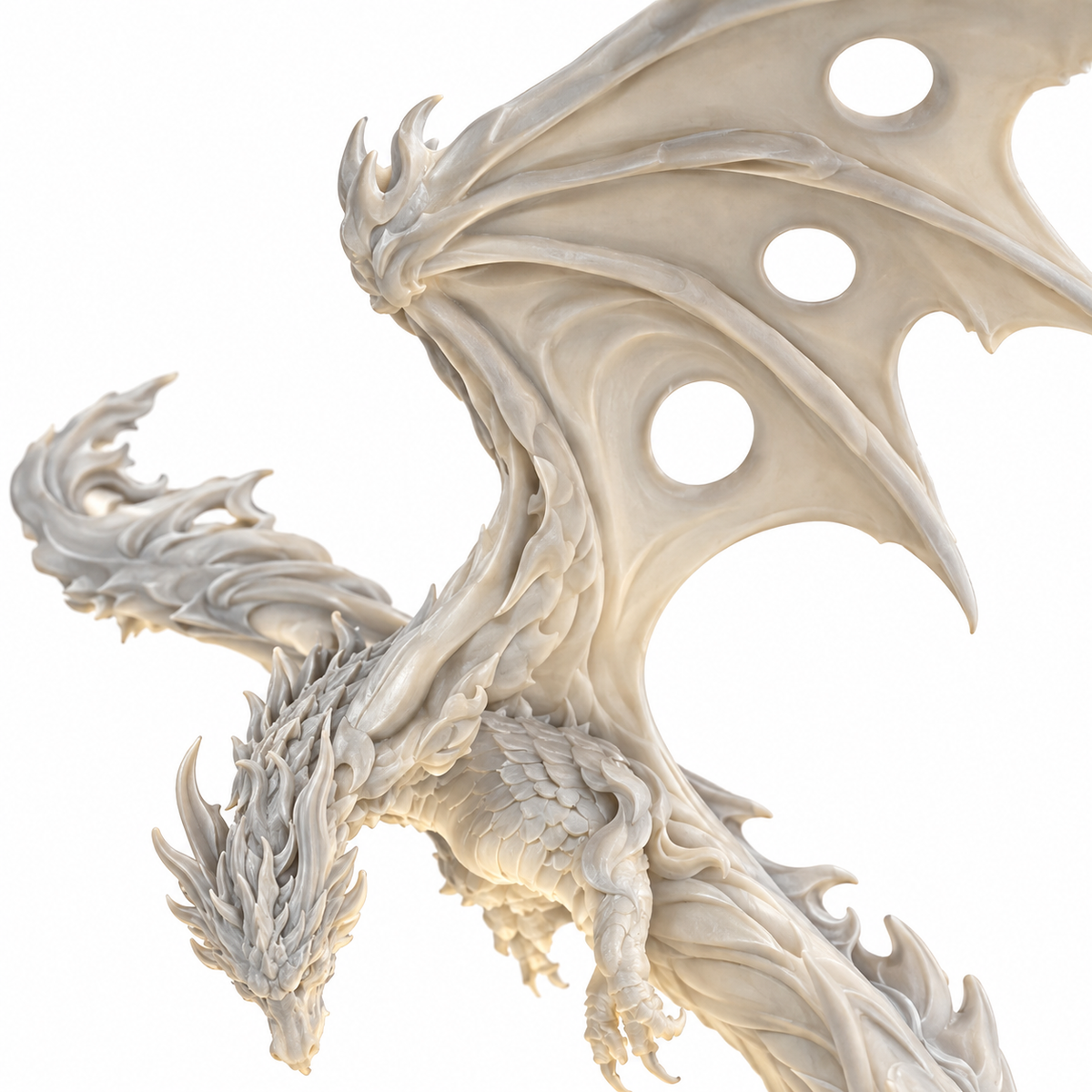 Dragon Flame Table Decor | Fantasy Dragon Decorative Showpiece | Mythical Home Décor