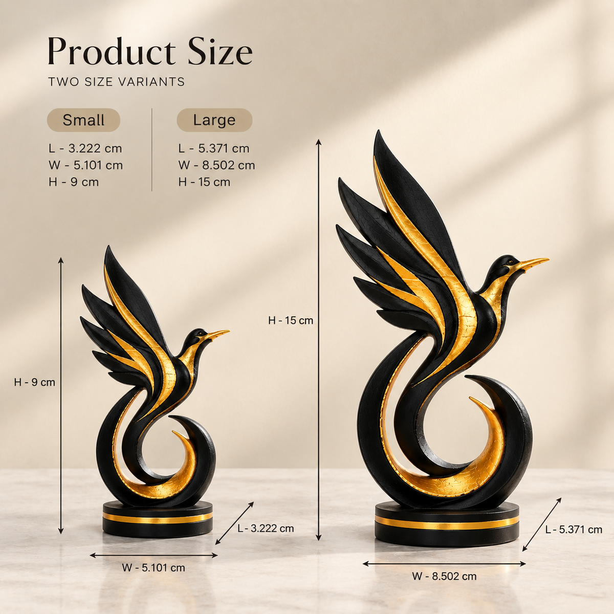 Elegant Bird Table Decor | Decorative Bird Figurine Showpiece | Modern Home Décor