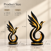 Elegant Bird Table Decor | Decorative Bird Figurine Showpiece | Modern Home Décor