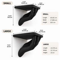Hand Shaped Floating Wall Shelf | Decorative Wall Mounted Display Shelf | Home Decor