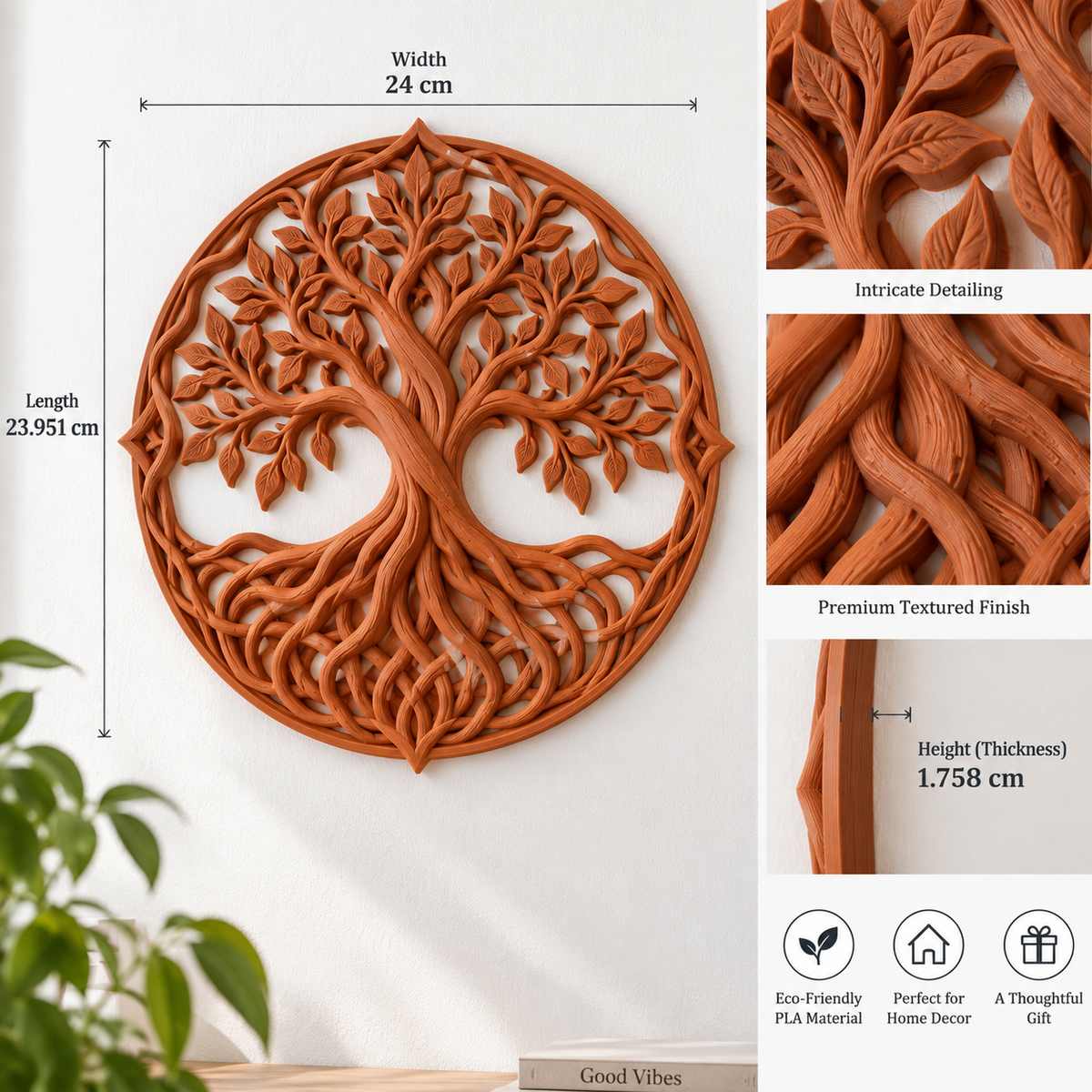 Tree of Life Wall Decor | Tree of Life Wall Hanging | Decorative Wall Art for Home & Office