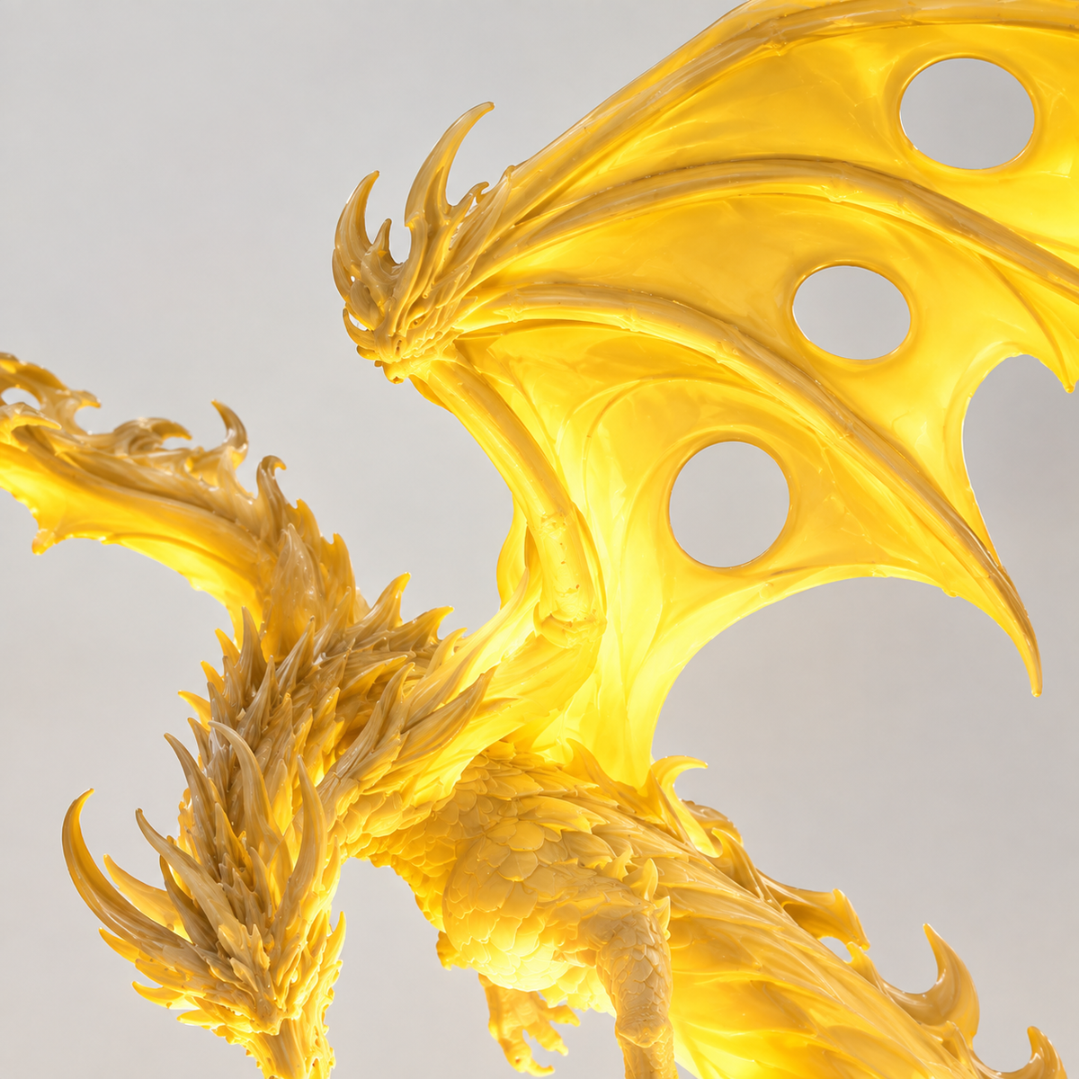 Dragon Flame Table Decor | Fantasy Dragon Decorative Showpiece | Mythical Home Décor