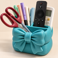Bow Design Desk Organizer | Multi-Purpose Holder | Tabletop Storage Organizer