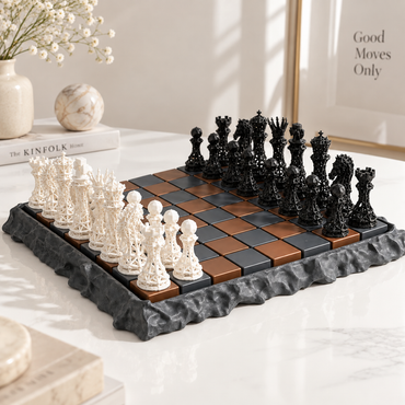 Decorative Chess Board Game Set | Classic Chess Set for Home, Office & Tabletop Decor
