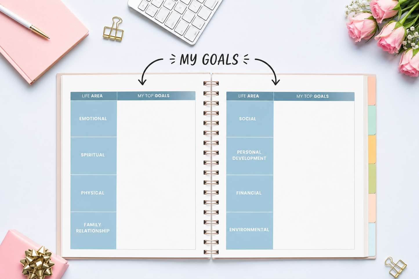 Bloom & Breathe Self-Care Journal Diary