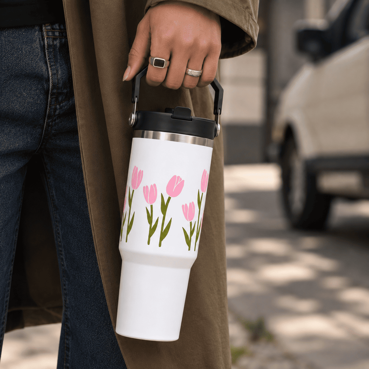 Tulip Floral Tumbler