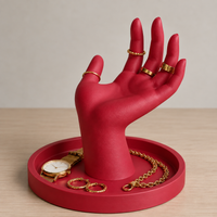 Hand Shaped Jewelry Holder | Ring Holder & Jewelry Organizer | Hand Sculpture Tray for Dressing Table