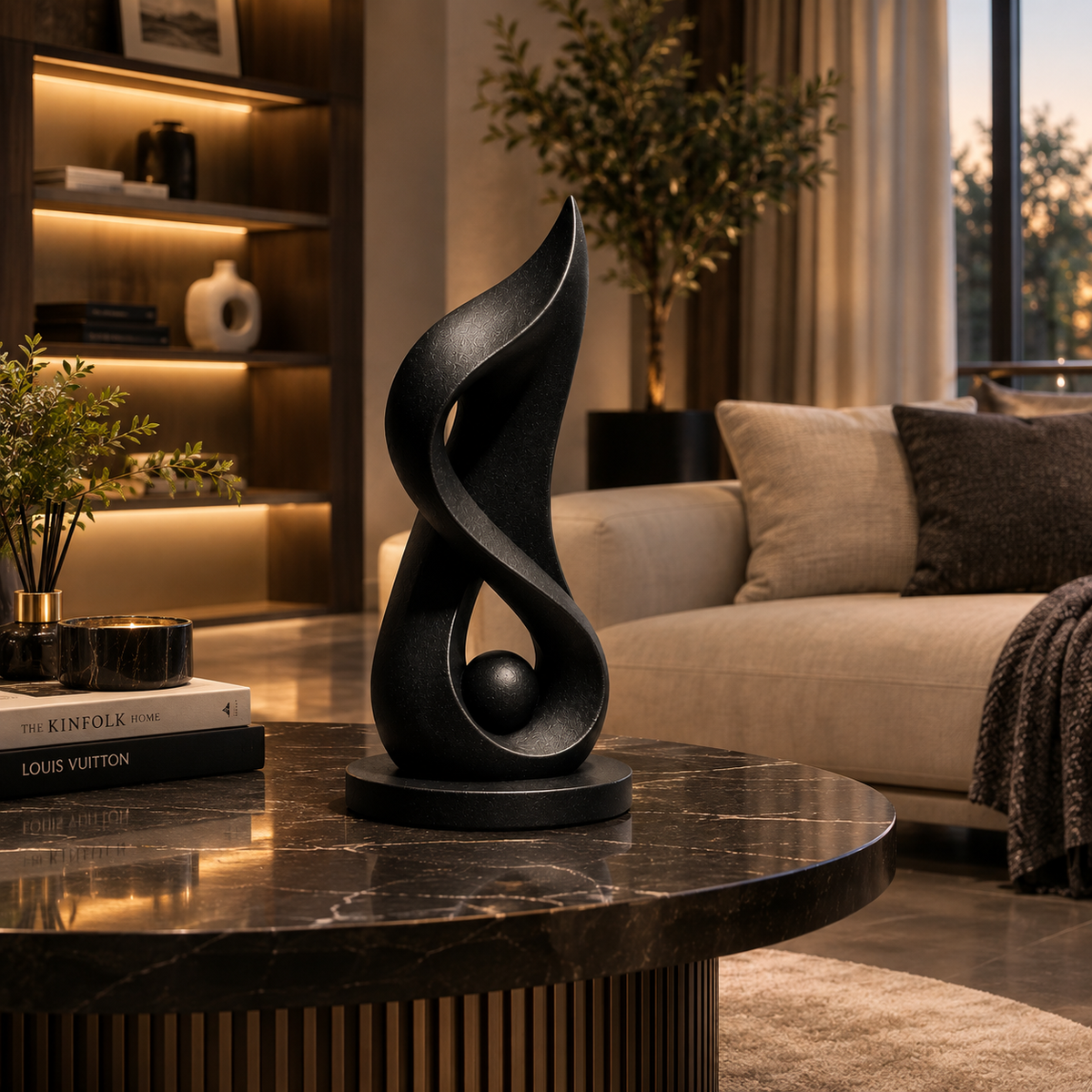 Abstract Decorative Showpiece | Modern Sculptural Table Decor | Artistic Home Decor