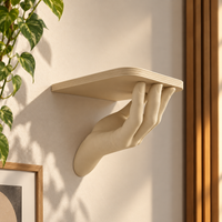 Hand Shaped Floating Wall Shelf | Decorative Wall Mounted Display Shelf | Home Decor