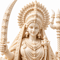 Goddess Durga Riding Lion Idol | Intricate Spiritual Home Décor | Pooja Mandir Showpiece