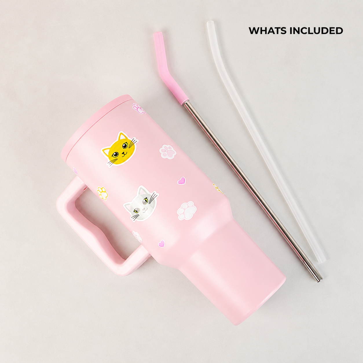 Kitty Charm Insulated Leakproof Tumbler