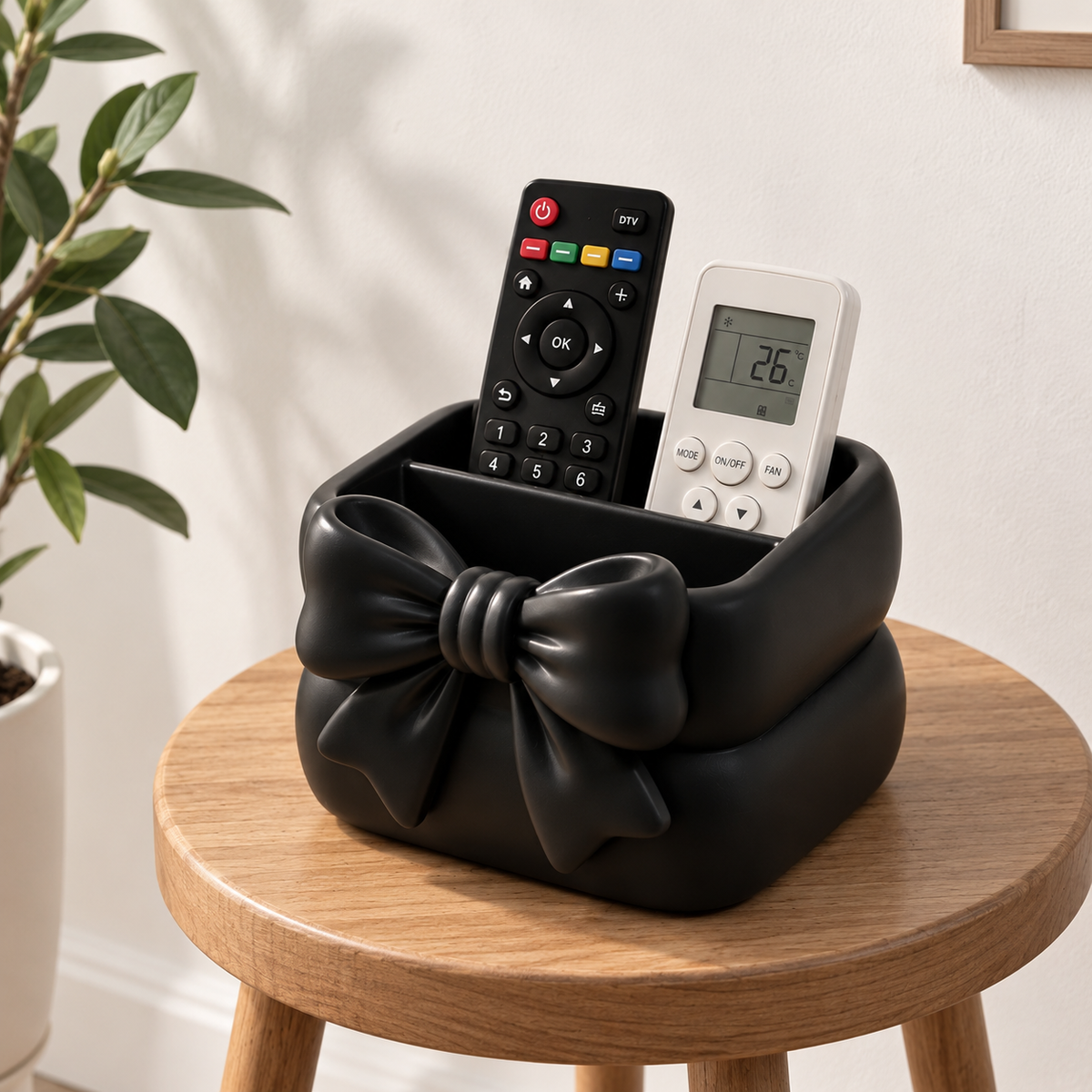 Bow Design Desk Organizer | Multi-Purpose Holder | Tabletop Storage Organizer