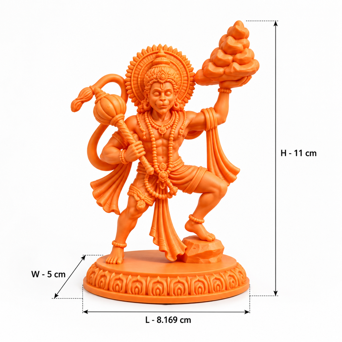 Lord Hanuman Idol | Hanuman Statue for Home & Office Decor | Spiritual Decorative Showpiece