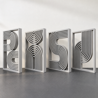 Modern Abstract Wall Decor | Geometric Line Art Wall Panels | Decorative Home Wall Art