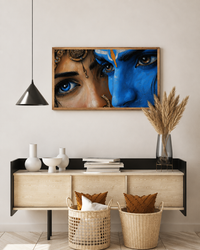 Shiv Parvati Close-Up Canvas Wall Art