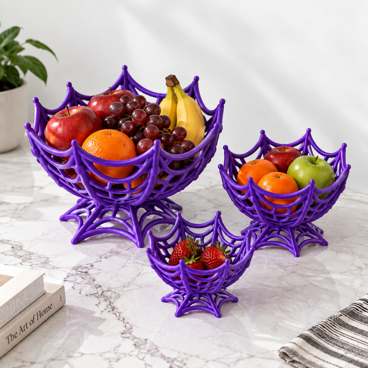 Decorative Fruit Basket | Stylish Fruit Bowl & Tabletop Storage Basket | Home Kitchen Decor
