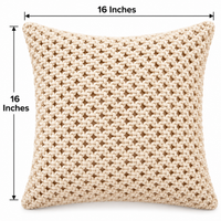 Chunky Knit Cushion Covers – Set of 2, 16 × 16 Inch