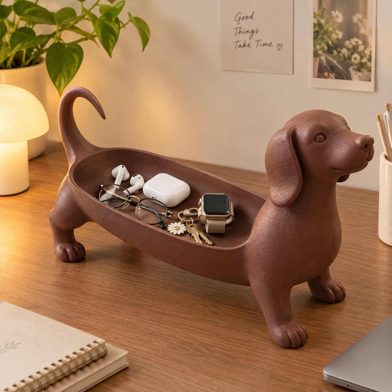 Cute Dog Makeup Organizer | Lipstick & Cosmetic Holder