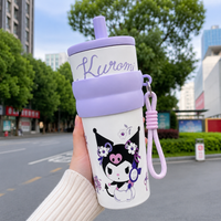 Kuromi Stainless Steel Insulated Tumbler with Straw & Carry Loop