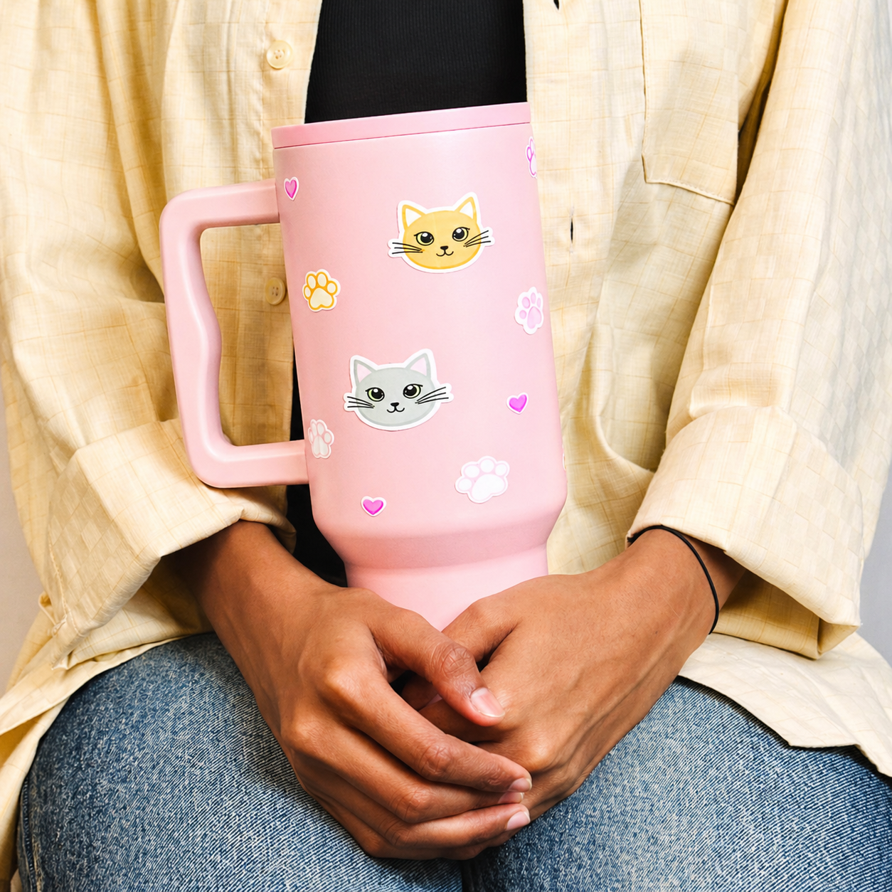 Kitty Charm Insulated Leakproof Tumbler