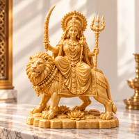 Goddess Durga Riding Lion Idol | Intricate Spiritual Home Décor | Pooja Mandir Showpiece